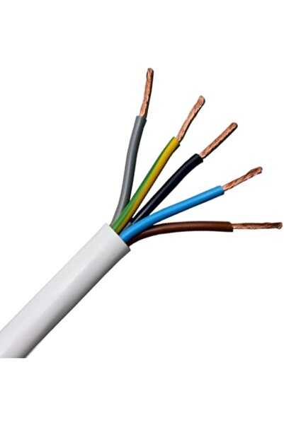 Raco كابل تمديد كهربائي متعدد النواة من مادة البولي فينيل كلوريد المرن سلك طاقة نحاسي أبيض بطول 1 متر (16 مم، 5