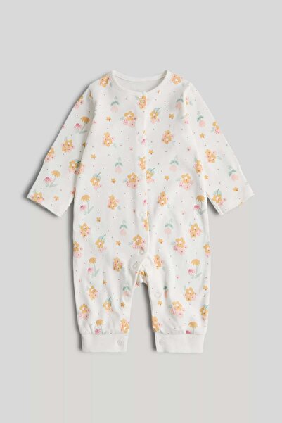 MOTHERCARE 3 Pack Floral Footless Sleepsuits