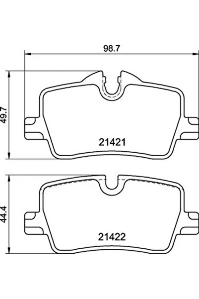 Brembo Set Placute Frana Frana Disc Bmw 3/4 Bmw (Brilliance) 3 Series