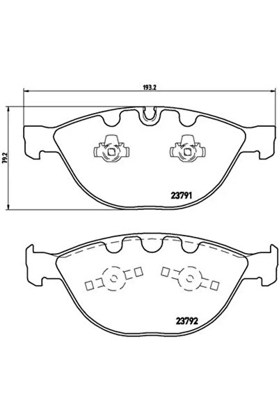 Brembo Set Placute Frana Frana Disc Bmw 5/6/7 Rolls-Royce Phantom 7