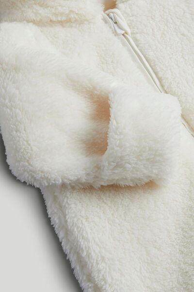 MOTHERCARE Cream Fleece All-in-One
