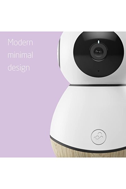 MAXİ-COSİ See Baby Monitor (1080p HD) with Audio, Wi‑Fi, Alexa & Google Compatible, White Wood
