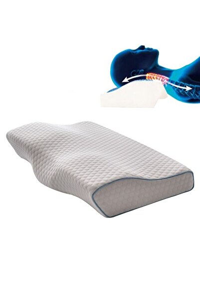 COOYA Contour Memory Foam Pillow for Neck Pain Relief White Solid
