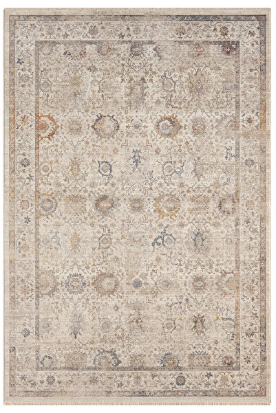 SEYRAN HALI Asır Krem Halı Salon Oturma Odası Çocuk Odası Yatak Odası Halısı ...