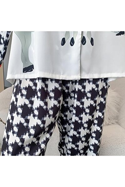 Margoun Women's Silk Like Pajamas Set Night Suit Winter Spring Summer MG15