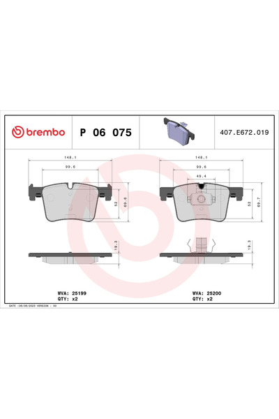 Brembo Set Placute Frana Frana Disc Bmw 1/2 Cupe/3