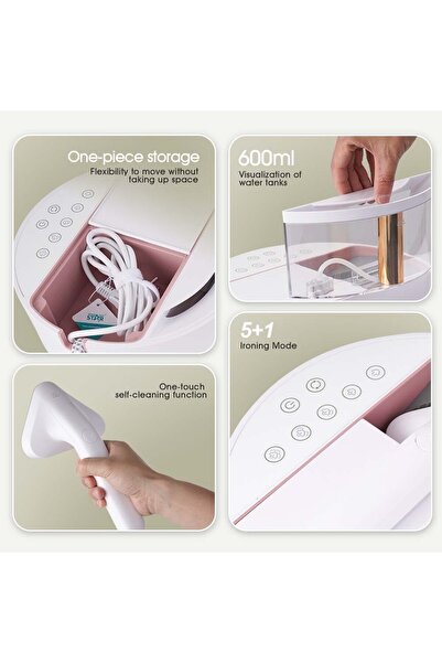 Generic Multifunctional Garment Steamer 600ml Portable Clothes Steamer for Home & Travel Use