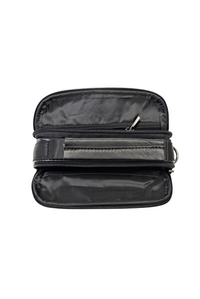 TORO NERO Men's bag made of black genuine leather Verdes