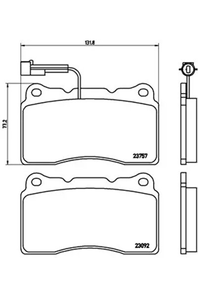 Brembo Set Placute Frana Frana Disc Alfa Romeo 159 Lancia Delta 3