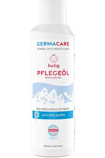 GERMACARE زيت عضوي للعناية ببشرة الطفل حديث الولادة، مستخلص عضوي من زهرة إيدي...