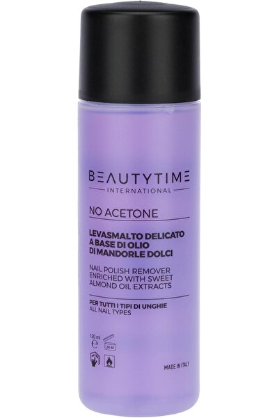 Beautytime مزيل طلاء الأظافر بخلاصة زيت اللوز الحلو - بدون أسيتون