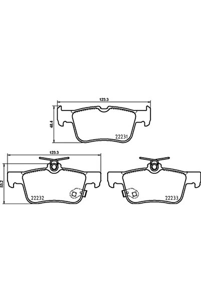 Brembo Set Placute Frana Frana Disc Ford Kuga 2/Mondeo 5/S-Max