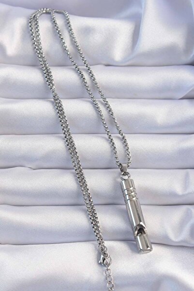 Skygo Emergency Whistle 316L Steel No Darkening High Decibel Necklace Unisex - TJ-EBK1200