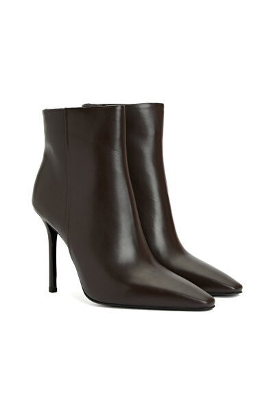 Dıvarese Kahverengi Kadın Deri Bot