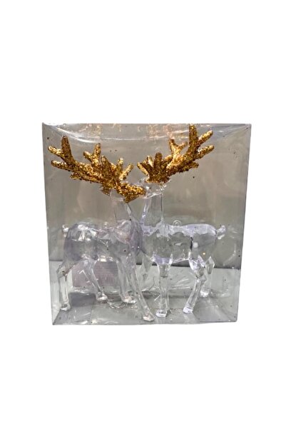 Clini Set 2 cerbi pentru bradul de Craciun, 4x-0822