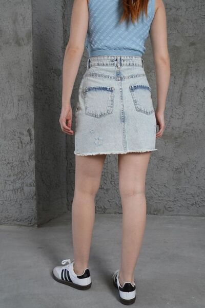fara marca Huge Style Denim Skirt