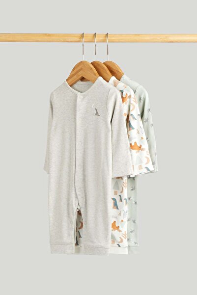 MOTHERCARE مجموعة من 3 بدلات نوم بدون أقدام