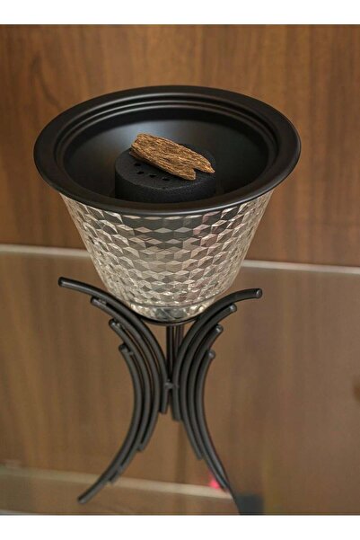 ALQANNAS مبخرة كرستال علئ اسود حجم متوسط موديل راقي وأنيق