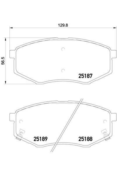 Brembo Set Placute Frana Frana Disc Hyundai Sonata 6/Sonata 7/IX20 Hyundai (B...