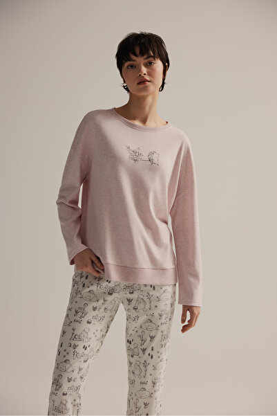 Hays Kadın Pamuklu Uzun Kollu Pijama Üstü