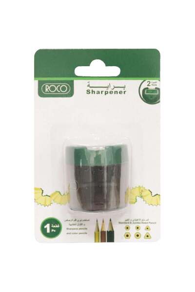 Roco Pocket Sharpener 2 Holes Black