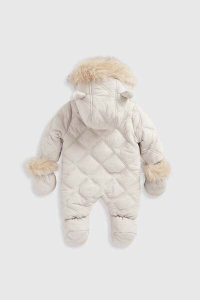 MOTHERCARE Ochre Quilted Snowsuit
