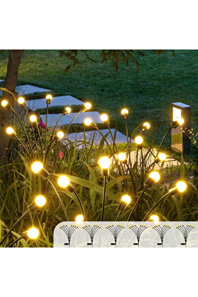 Primo Plus 8LED Solar Powered Firefly Lights,Outdoor Waterproof,Starburst Swaying Solar Lights, Garden Lights