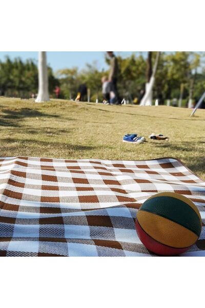 Generic Outdoor Camping Picnic Mat 2 x 3m, Blanket for Camping, Park, Beach, Grass (Brown)
