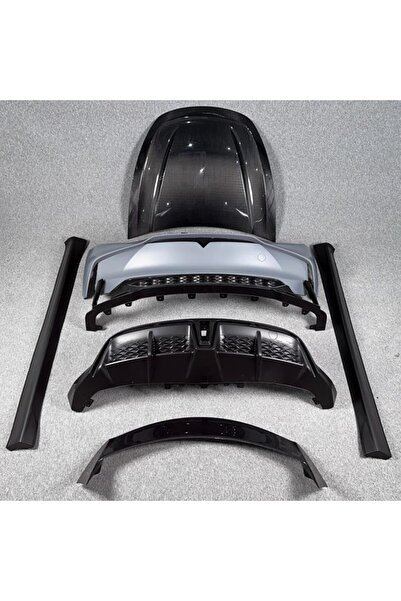 Bimbo TESLA MODEL Y YF UYUMLU BODY KİT (KARBONFİBER KAPUT+SPOİLER) 2021-2024