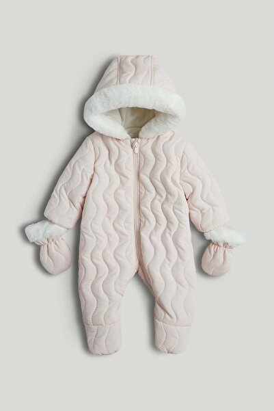 MOTHERCARE Pink Quilted Snowsuit
