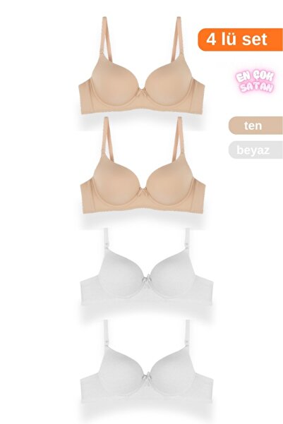 ARMİLLİA DİMODA Women's 4-Pack Unpadded Bra – Comfortable and Stylish Design