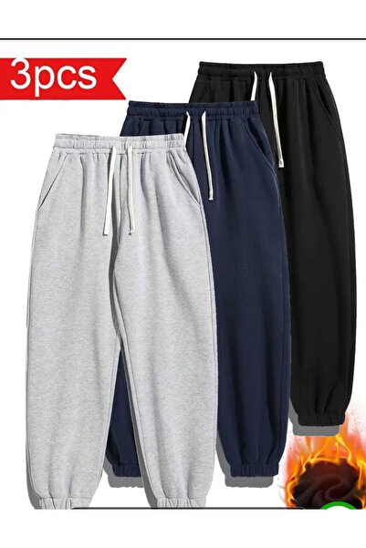 BERYY MODA ΣΕΤ ΤΡΙΩΝ ΤΕΜΑΧΙΩΝ ΜΑΥΡΟ ΓΚΡΙ ΝΑΥΤΙΚΟ ΜΠΛΕ ΧΕΙΜΕΡΙΝΟ ΓΥΝΑΙΚΕΙΟ ΠΑΝ...