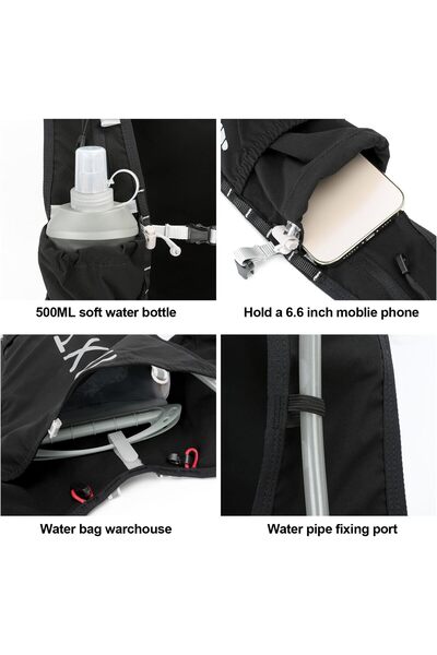 INOXTO Running Hydration Vest Backpack — 1.5L Insulated Hydration Pack for Running, Cycling & Hiki