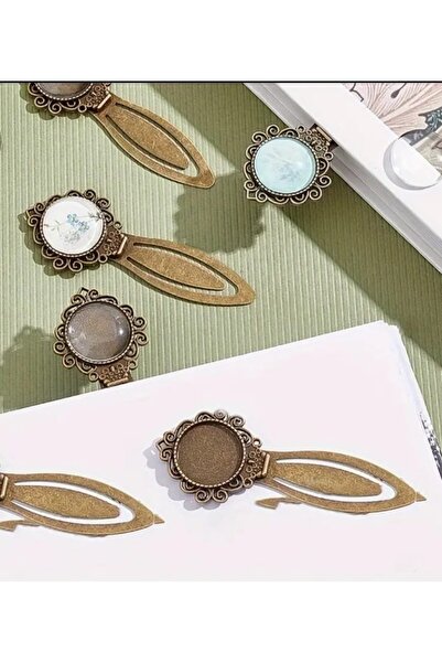 Yaratıcı sanatlar atölyesi Retro Metal Bookmark with Photo Frame Unusual Gift