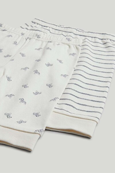 MOTHERCARE 2 Pack Zebra Baby Pyjamas