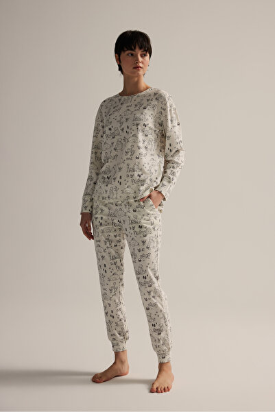 Hays Kadın Pamuklu Uzun Kollu Pijama Takımı