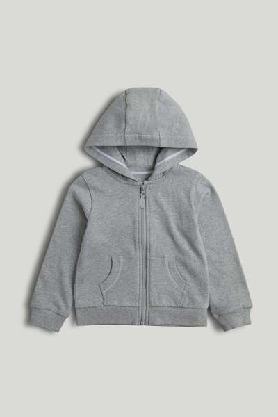 MOTHERCARE Grey Zip-Up Hoodie
