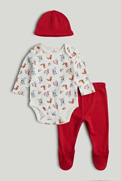 MOTHERCARE Woodland 3-Piece Baby Outfit Set