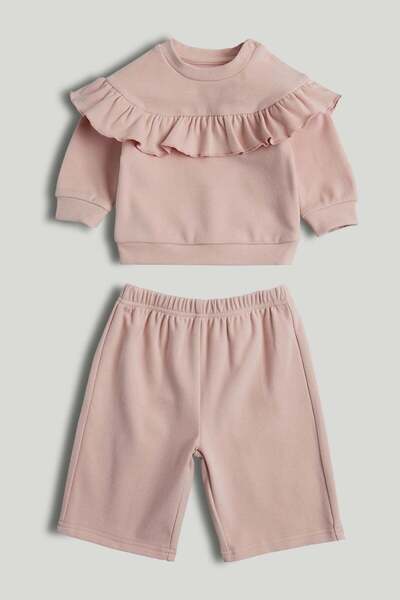MOTHERCARE Pink Sweatshirt and Joggers Outfit