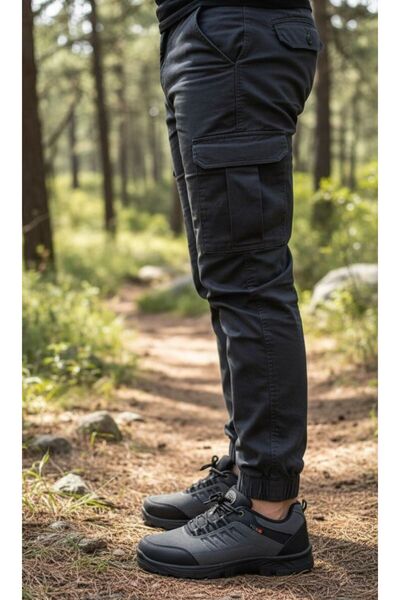 Budaks Мъжки обувки за трекинг на открито с полярна подплата, водоустойчиви, подходящи за зимата, с връзки