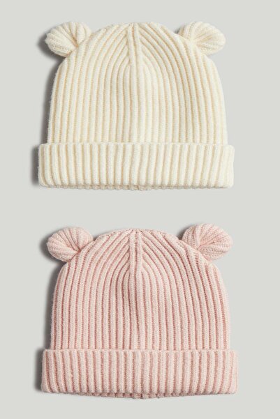 MOTHERCARE 2 Pack Knitted Baby Hats