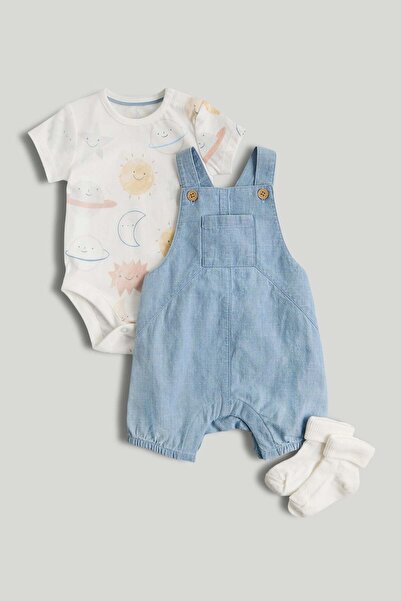 MOTHERCARE Blue 3-Piece Outfit