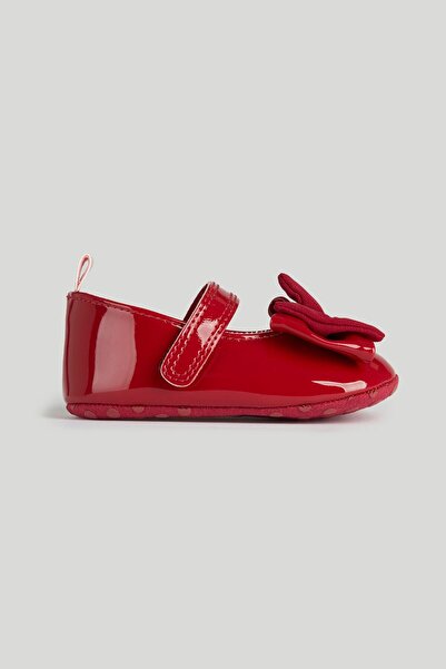 MOTHERCARE Red Bow Pram Shoes