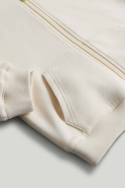 MOTHERCARE Cream Zip-Up Hoodie