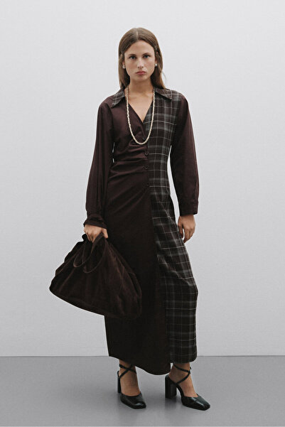 Pilea Рокля с детайли от тартан