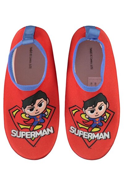Superman Printed Sole -30 Size Sea Shoes - Red26