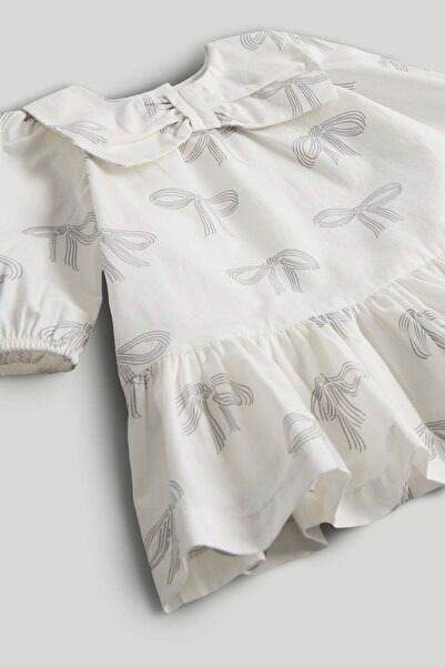 MOTHERCARE White Bow Dress 3-Piece Outfit