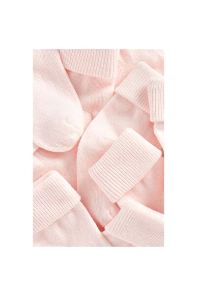 MOTHERCARE Pink Roll Top Baby Socks - 5 Pack