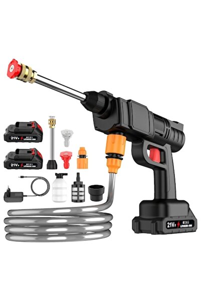 dalimag Aparat de spălat cu înaltă presiune, 1000 W, 240 L/h, 2 baterii litiu...