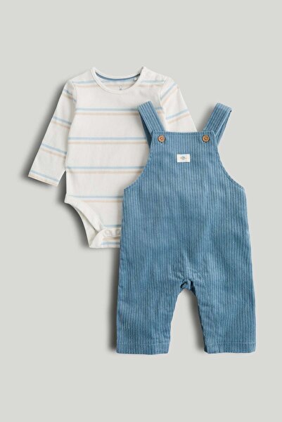 MOTHERCARE Cord Dungarees 3 -Piece Outfit
